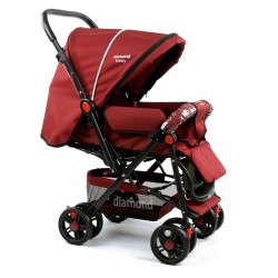 Diamond Baby P101 Çift Yönlü Bebek Arabası - Bordo
