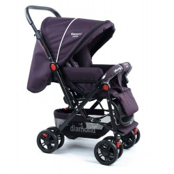 Diamond Baby P101 Çift Yönlü Bebek Arabası - Lila